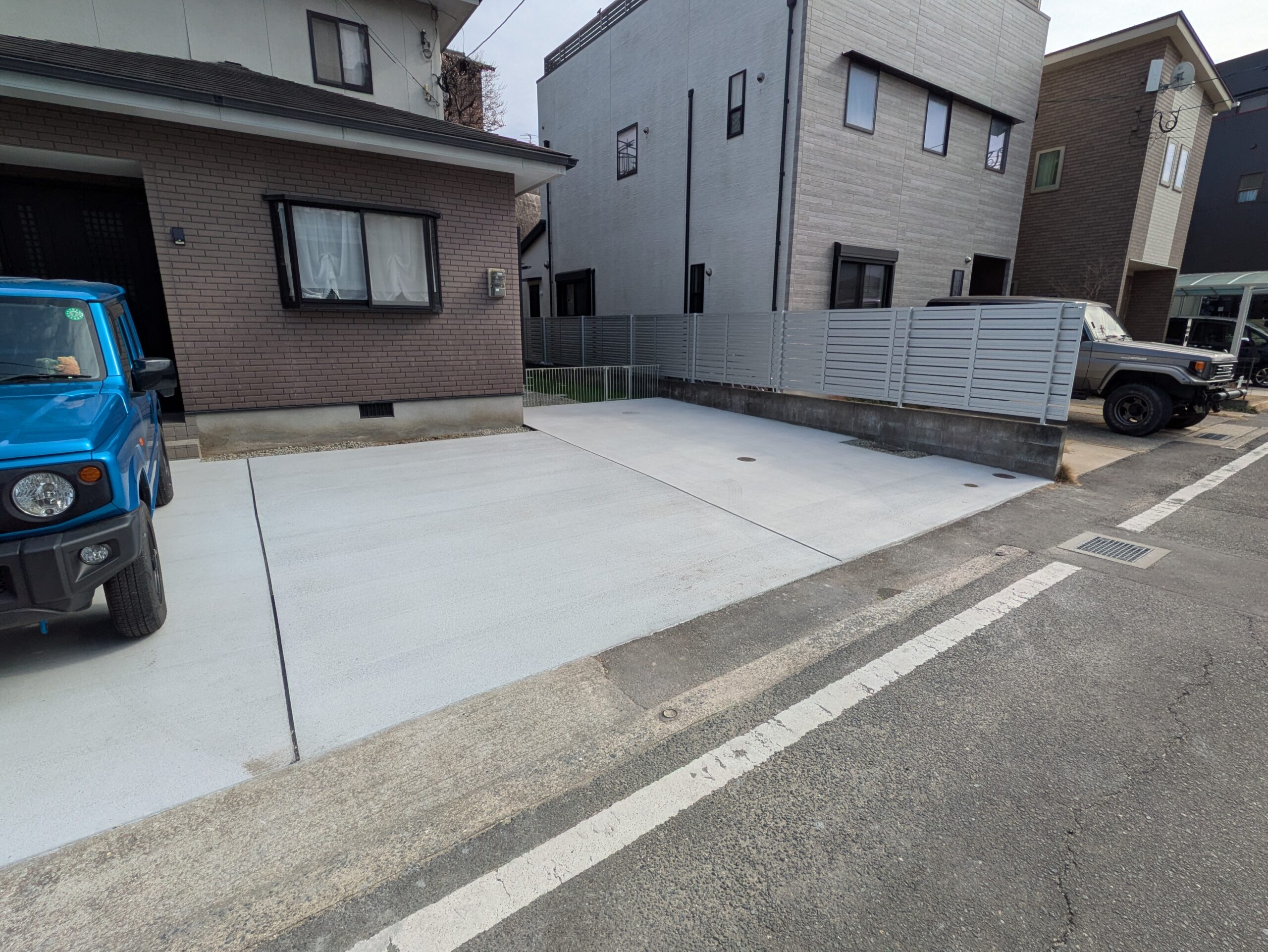 駐車場　土間コンクリート工事